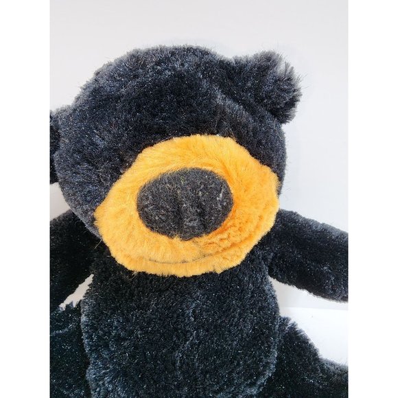 2005 Wishpets Bernie the Black Bear Plush Stuffed Animal Soft Fuzzy 10 Inches - Picture 2 of 8